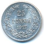 Finland, 25 pennia, 1917