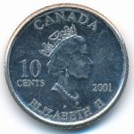 Канада, 10 центов (2001 г.)