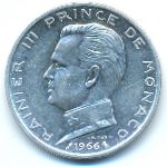 Monaco, 5 francs, 1966