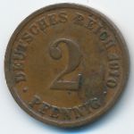 Germany, 2 pfennig, 1910