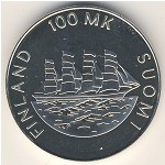 Финляндия, 100 марок (1991 г.)