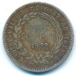 Martinique, 50 centimes, 1922