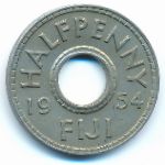 Фиджи, 1/2 пенни (1954 г.)