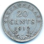 Newfoundland, 20 cents, 1912