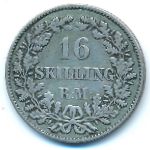 Дания, 16 скиллингов ригсмонт (1856 г.)