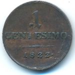 Ломбардия-Венеция, 1 чентезимо (1822 г.)