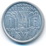 Reunion, 1 franc, 1964