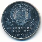 China, 1 yuan, 1999