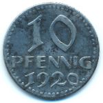 Бремен., 10 пфеннигов (1920 г.)