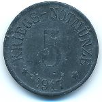 Арцберг., 5 пфеннигов (1917 г.)