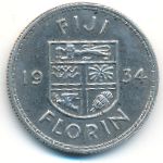 Fiji, 1 florin, 1934
