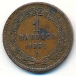 Papal States, 1 baiocco, 1851