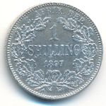 ЮАР, 1 шиллинг (1897 г.)