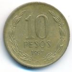 Chile, 10 pesos, 1997