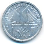 Saint Pierre and Miquelon, 1 franc, 1948
