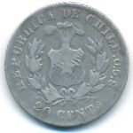 Chile, 20 centavos, 1881