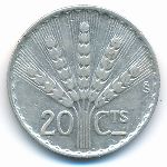 Uruguay, 20 centesimos, 1942