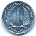 Восточные Карибы, 1 цент (2008 г.)