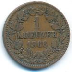 Баден, 1 крейцер (1866 г.)