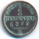 Пруссия, 1 пфеннинг (1873 г.)