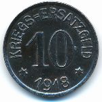 Крефельд., 10 пфеннигов (1918 г.)