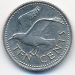 Barbados, 10 cents, 1973
