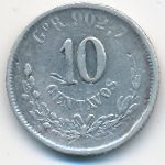 Mexico, 10 сентаво, 1890