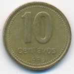 Argentina, 10 centavos, 1993