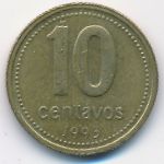 Argentina, 10 centavos, 1993