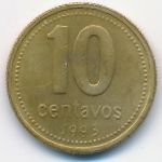 Argentina, 10 centavos, 1993