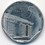 Cuba, 5 centavos, 2000