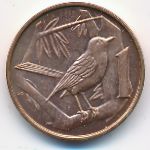 Cayman Islands, 1 cent, 2002
