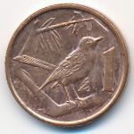 Cayman Islands, 1 cent, 2005