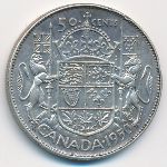 Canada, 50 cents, 1950