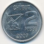 Argentina, 2 pesos, 2007