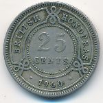 British Honduras, 25 cents, 1960