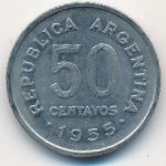 Argentina, 50 centavos, 1955