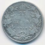 Canada, 25 cents, 1918