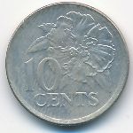 Trinidad & Tobago, 10 cents, 1997