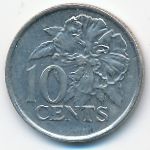 Trinidad & Tobago, 10 cents, 2006