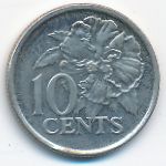 Trinidad & Tobago, 10 cents, 2007