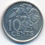 Trinidad & Tobago, 10 cents, 2008