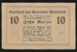 Austria Notgelds, 10 геллеров, 1920