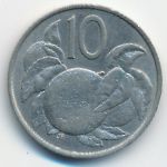 Острова Кука, 10 центов (1972 г.)