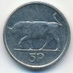 Ireland, 5 pence, 1996