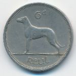 Ireland, 6 pence, 1960