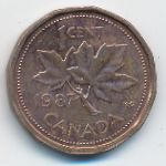 Canada, 1 cent, 1987