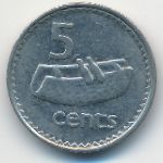 Фиджи, 5 центов (1990 г.)