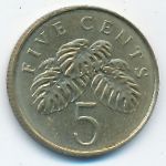 Сингапур, 5 центов (2007 г.)
