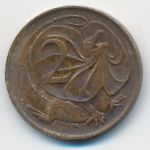 Австралия, 2 цента (1966 г.)